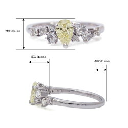 ソーティングメモ付0.389ctUNDERNSI1ペアシェイプダイヤモンド×ダイヤモンドリング「グリッター」【特選ルース】【限定1本】K18WG#11サイズ直し対応範囲#9-#13(以外は応相談)【送料無料】【楽ギフ_包装】【楽ギフ_メッセ】