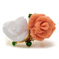 楽天市場】珊瑚 薔薇 リングの通販