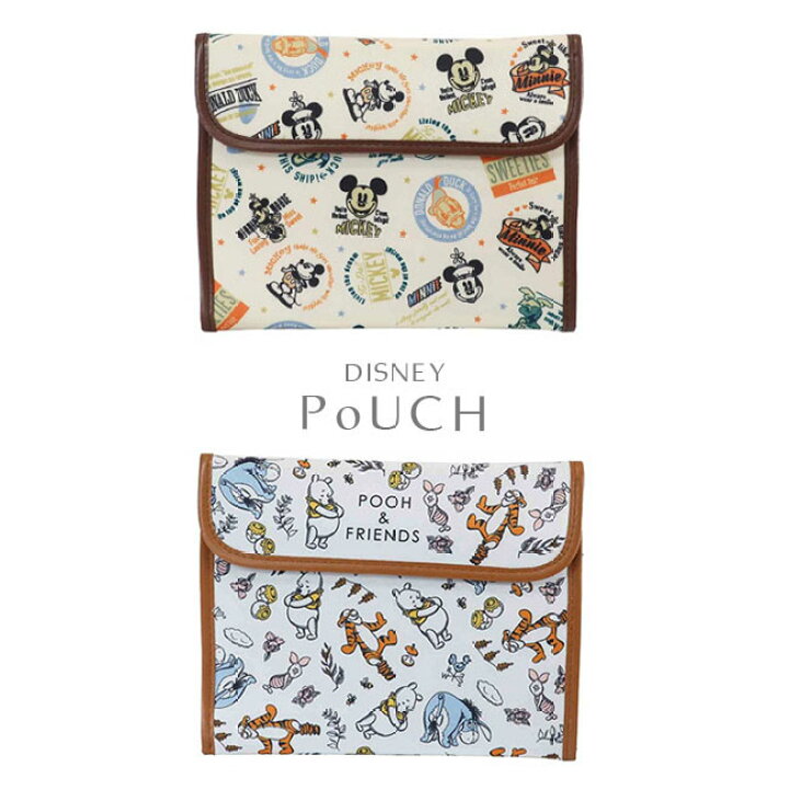 楽天市場 母子手帳ケース ジャバラ マルチケース ミッキー フレンズ くまのプーさん キャラクター シンプル マルチポーチ フラットポーチ カード入れ カードケース カードホルダー カードポケット パスポートケース トラベルケース 収納 小物入れ コンパクト P2 メール