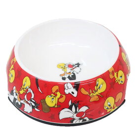 フードボウル フードボール ペット用食器 エサ入れ 餌入れ エサ皿 ルーニー・テューンズ トゥイーティー シルベスター ワーナーブラザース キャラクター 黄色い鳥 猫 滑り止め付き いぬ 犬用 猫用 ペットグッズ ペット用品 犬猫用品 生活雑貨 ギフト プレゼント 贈り物 P2