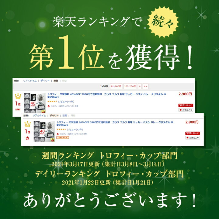 楽天市場 トロフィー 文字無料 送料無料 ガラス ゴルフ 野球 サッカー バスケ バレー クリスタル 卒業記念品 高さ115mm ガラストロフィー クリスタルガラス トロフィー コンペ 名入れ 優勝 バスケットボール ラグビー テニス ゴルフ コンペ トロフィー S Sb 1 小 楽天市場 トロフィー 文字無料 送料無料 ガラス ゴルフ 野球 サッカー バスケ バレー クリスタル 卒業記念品 高さ115mm ガラストロフィー クリスタルガラス トロフィー コンペ 名入れ 優勝 バスケットボール ラグビー テニス ゴルフ コンペ トロフィー S Sb 1 小