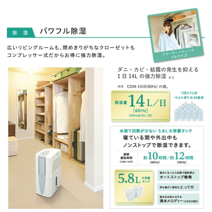 楽天市場】コロナ 冷風機 衣類乾燥 除湿機 CDM-1024-AS どこでも 