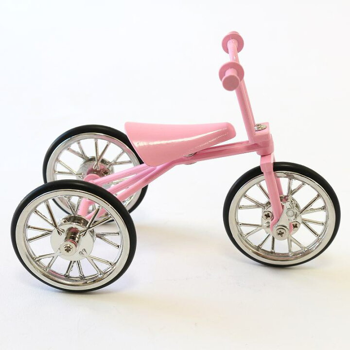 1194円 全商品オープニング価格特別価格 三輪車 三輪車モチーフ ミニチュア三輪車 可動式 昔ながら