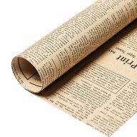英字新聞紙柄 包装紙 ラッピング用品 ラッピングペーパー 38枚 紙 ギフトラッピング 包装資材 梱包材 贈…