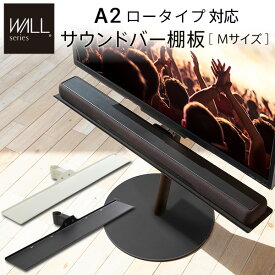 wall テレビスタンド A2 ロータイプ 対応 サウンドバー棚板 Mサイズ 幅95cm スピーカー 収納棚 棚板 収納 棚 テレビ台 テレビスタンド 部品 パーツ スチール製 WALLオプション スピーカー用 オーディオ用 シアターバー用 ホワイト ブラック