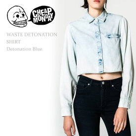 【SALE】Cheap Monday（チープマンデー）WASTE DETONATION SHIRT Detonation Blueシャツ/デニムシャツ