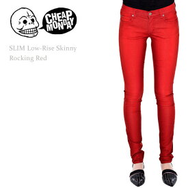 【SALE】Cheap Monday（チープマンデー） SLIM Low-Rise Skinny Rocking Redスキニー/スキニーデニム/カラーデニム