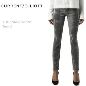 【SALE】Current Elliott（カレントエリオット）THE ANKLE SKINNY Tunnelスキニーデニム/アンクルスキニー/カラーデニム/グレーデニム