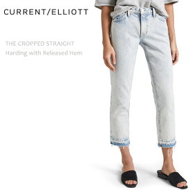 【SALE】CURRENT ELLIOTT（カレントエリオット）THE CROPPED STRAIGHT Harding w/Released Hemクロップド/ストレート/デニム/カットオフ