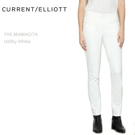 【SALE】CURRENT ELLIOTT（カレントエリオット）THE MAMATICA Utility Whiteクロップド/スキニー/カラーデニム/ホワイトデニム