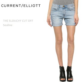 【SALE】CURRENT ELLIOTT（カレントエリオット）THE SLOUCHY CUT OFF Sealineショートデニム/ルーズフィット/ボーイフレンドショート