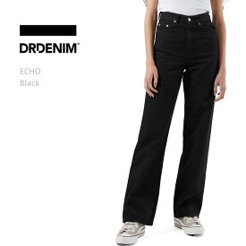 【SALE】DR DENIM ドクターデニム ECHO Sky High Wide Leg ジーンズ レディース ワイドパンツ ワイドデニム パンツ ブラック デニム レディースジーンズ ハイライズ ブラックジーンズ ストレートパンツ