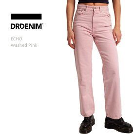 【SALE】DR DENIM ドクターデニム ECHO Wide Leg Washed Pinkジーンズ レディース ストレート ワイド ワイドパンツ カラーデニム ピンク ストレートデニム レディースジーンズ ドクターデニム