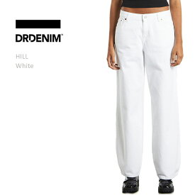 DR DENIM ドクターデニム HILL Low Rise Relax Wide Straight White ワイドパンツ ワイド デニム リラックスパンツ ローライズ ホワイトデニム レディース ジーンズ 白デニム dr denim