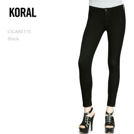 【SALE】KORAL（コラール）CIGARETTE Black【送料無料】スキニー/デニム/クロップド/シガレット/カラーデニム/ブラックデニム