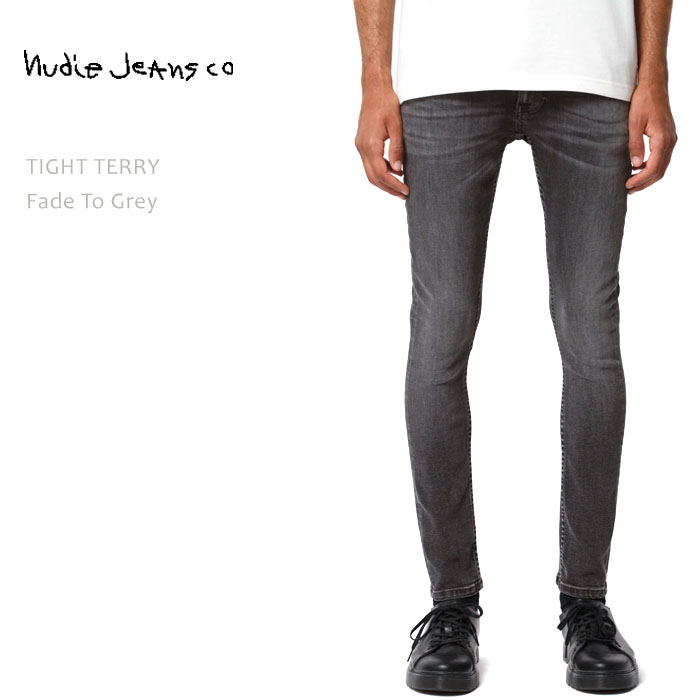 お気に入りの 25％OFF Nudie Jeans ヌーディージーンズ Tight Terry タイトテリー ジップフライ タイトフィット メンズデニム nudie jeans co NUDIE JEANS TIGHT TERRY Fade to Grey カラーデニム デニムパンツ ジーンズ スリム onlydesignit.com onlydesignit.com
