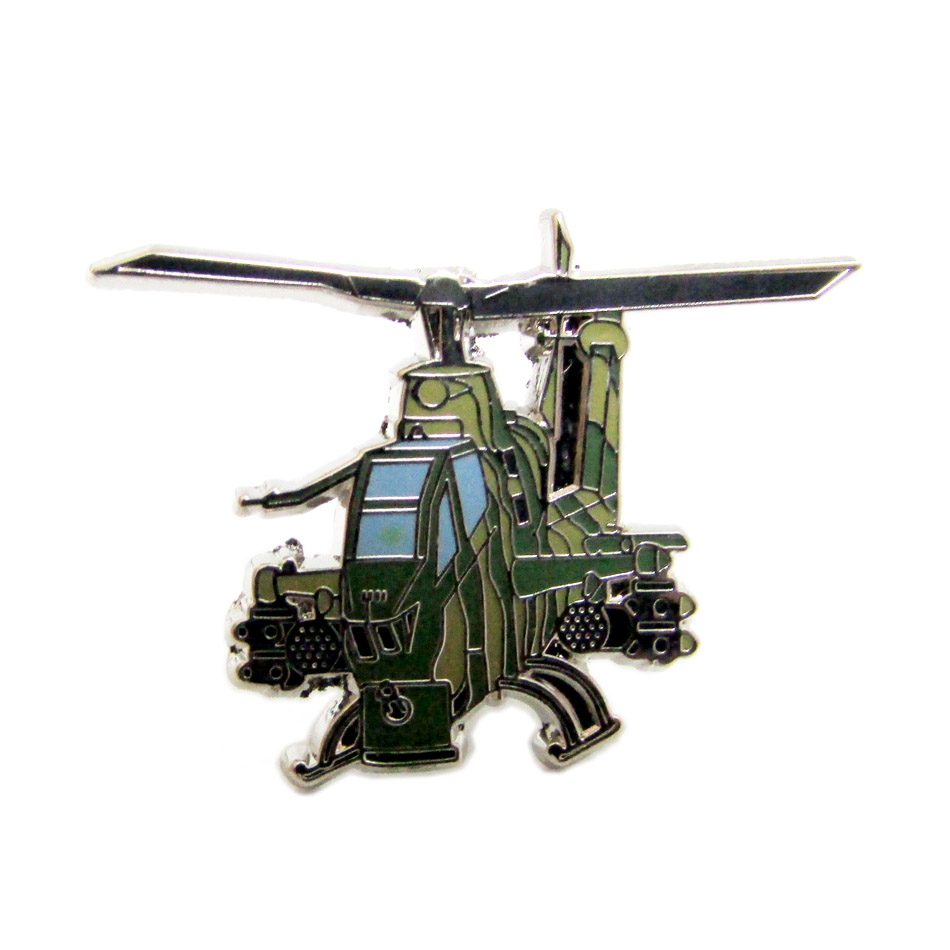 自衛隊グッズ 自衛隊ピンバッジ 陸上自衛隊 ピンバッジ ピンズ ヘリコプター AH-1S コブラ | ブルーポート　楽天市場店