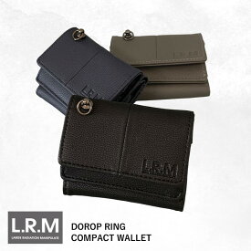 LRM リング付きラコンパクト財布 折り財布 ミニウォレット ドロップリング メンズ ボーイ 男の子 レディース 合皮 ロゴ lrm L.R.M l.r.m 高級感 プチプラ cmk200684 開運 一粒万倍日 あす楽