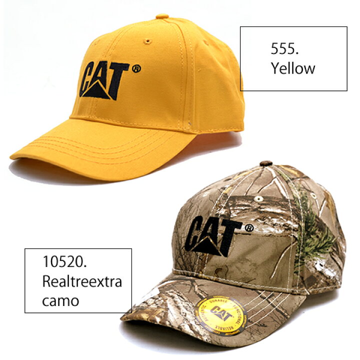 キャット 【CAT】CATERPILLAR キャタピラー TRADEMARK CAP W01791 帽子 メンズ レディース サイズ調節可能 ストラップバック キャップ フリーサイズ 人気 7color【あす楽】 ボブズ洋品店 (取寄) キャタピラー メンズ シリンダー Wp Caterpillar men Caterpillar Cylinder WP Caramel