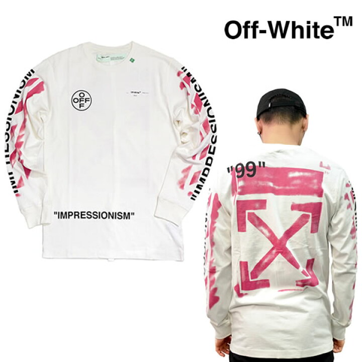 楽天市場】オフホワイト【Off-White】 正規品 DIAG STENCIL L/S TEE  