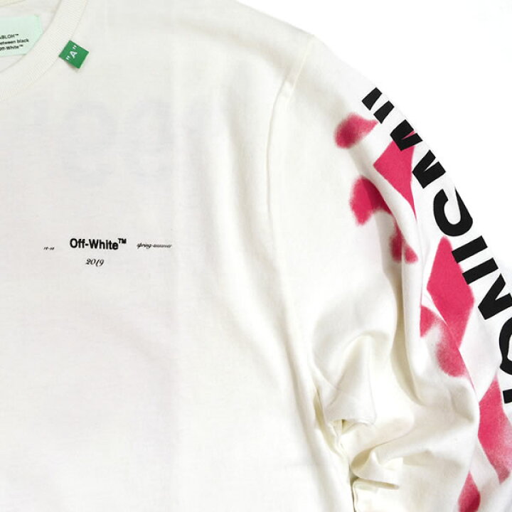 楽天市場】オフホワイト【Off-White】 正規品 DIAG STENCIL L/S TEE 