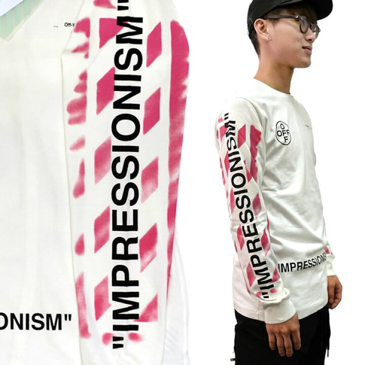 楽天市場】オフホワイト【Off-White】 正規品 DIAG STENCIL L/S TEE 