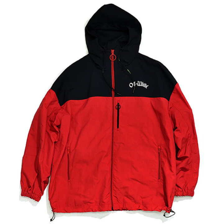 楽天市場】オフホワイト【Off-White】 正規品 WINDBREAKER RED 