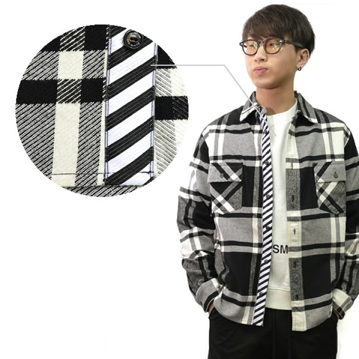 楽天市場】オフホワイト【Off-White】 正規品 STENCIL FLANNEL SHIRT 