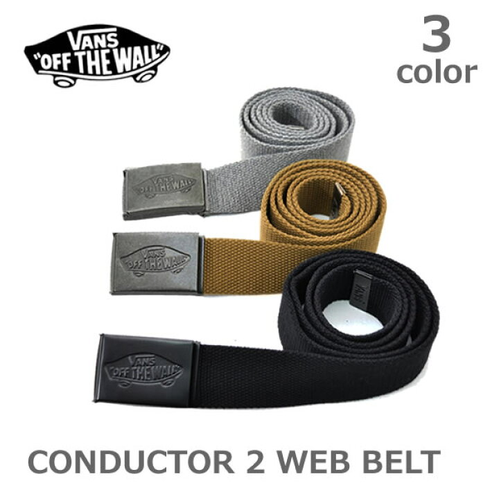 楽天市場】バンズ【VANS】ガチャベルト CONDUCTOR 2 WEB BELT メンズ 