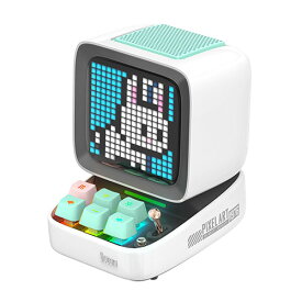 Divoom Ditoo Pro レトロ ピクセル アート Bluetooth スピーカー ホワイト 90100058209【メーカー直送】