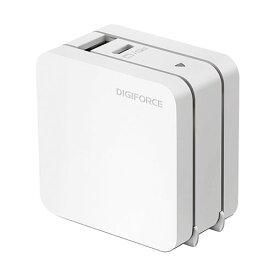 デジフォース Square スタイリッシュPD充電器 65W 1A1C ホワイト D0035WH【メーカー直送】