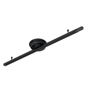 【4個セット】 YAZAWA 薄型シーリング直付けダクトレール1000mm ブラック LRD1001BKX4【メーカー直送】