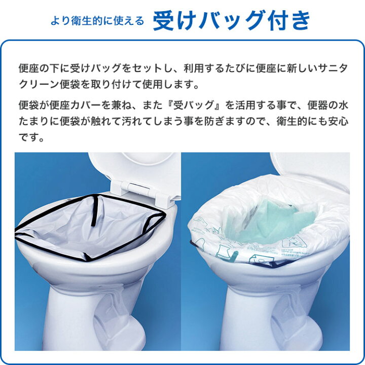 楽天市場】非常用トイレ サニタクリーン 洋式便器用セット2 トイレ 