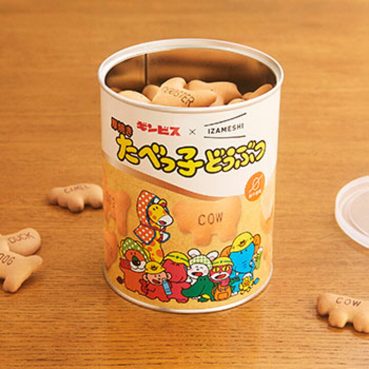 楽天市場】缶入りビスケット 5年保存 IZAMESHI ギンビス 厚焼きたべっ  