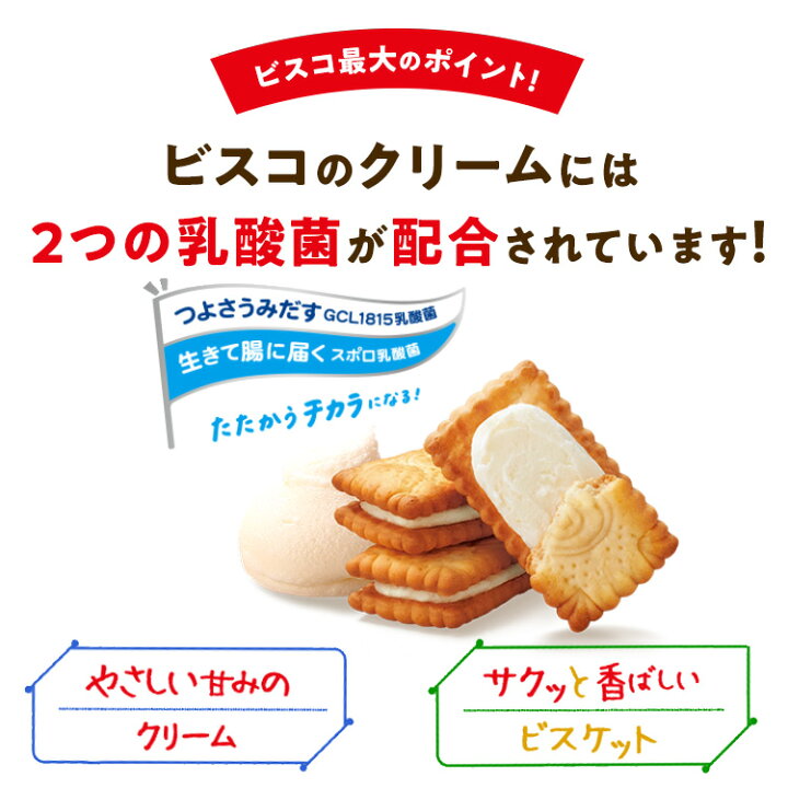 楽天市場】ビスコ保存缶 江崎グリコ ビスケット 乳酸菌クリームサンド 