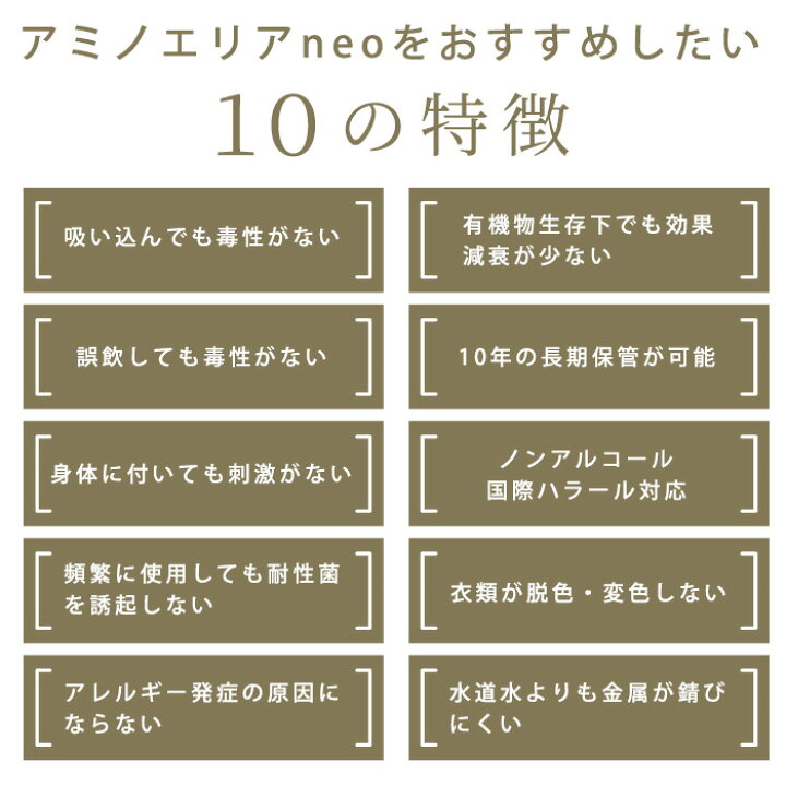 楽天市場】アミノエリア-neo 詰替え用18リットルソフトタンク 抗菌剤 