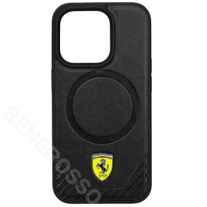 �t�F���[�� iPhone 15Pro �}�O�Z�[�t PU���U�[ �o�b�N�J�o�[ �u���b�NFEHMP15LPTEK