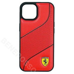 �t�F���[�� iPhone 15 PU���U�[ �o�b�N�J�o�[ SLANTED LINE ���b�h FEHCP15SPWAR
