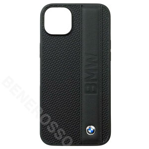 BMW iPhone 14Plus ���U�[ �o�b�N�J�o�[ BIG LOGO STRIPE �u���b�N BMHCP14M22RDPK