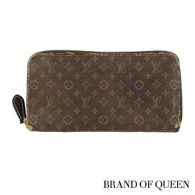 ヴィトン　LOUIS VUITTON ルイヴィトン 【中古】 モノグラムイディール フザン 濃茶 長財布 ジッピーウォレット M63009 レディース ラウンドファスナー ブラウン 【あす楽 送料無料 楽天倉庫出荷 無料 ラッピング】