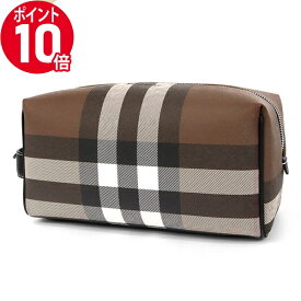 《ポイント10倍_27日9:59迄》バーバリー セカンドバッグ BURBERRY メンズ ヴィンテージチェック ブラウン系 8036675