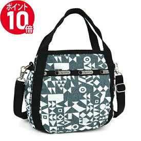 《ポイント10倍_26日23:59迄》レスポートサック ショルダーバッグ レディース LeSportsac SMALL JENNI 2way ミニトートバッグ 幾何学模様 グレー系 8056 D733 | ブランド