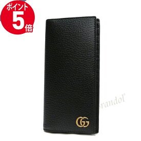 《ポイント5倍＆クーポン_2日23:59迄》グッチ 長財布 GUCCI メンズ GGマーモント レザー ロングウォレット ブラック 428740 DJ20T 1000 | ブランド