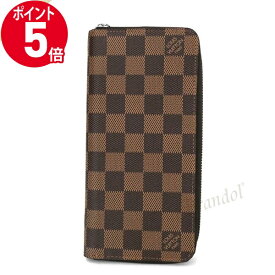 《ポイント5倍_30日23:59迄》ルイヴィトン 長財布 LOUIS VUITTON メンズ ラウンドファスナー ダミエ エベヌ キャンバス ブラウン系 N61207 | ブランド