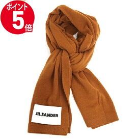 《ポイント5倍_27日1:59迄》ジルサンダープラス マフラー Jil Sander+ カシミア100% ニット スカーフ ブラウン JSCT764009 WTY10008 216 | ブランド