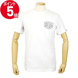 《ポイント5倍_21日23:59迄》デウス・エクス・マキナ Tシャツ Deus Ex Machina メンズ 半袖 バックロゴ S/M/L ホワイト T-DMW41808C WHITE | ブランド