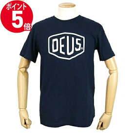 《ポイント5倍_21日23:59迄》デウス・エクス・マキナ Tシャツ Deus Ex Machina メンズ 半袖 ロゴ S/M/L ネイビー T-DMW41808E NAVY | ブランド