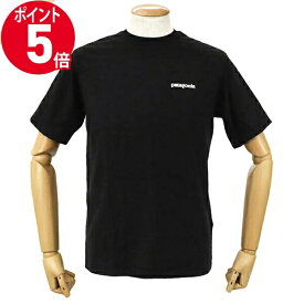《P5倍&クーポン_18日23:59迄》パタゴニア Tシャツ Patagonia メンズ 半袖 ロゴ Sサイズ ブラック 38504 BLACK S | ブランド