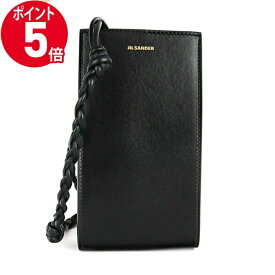 《ポイント5倍_27日1:59迄》ジルサンダー ショルダーバッグ Jil Sander レザー スマートフォンケース スマホショルダー ブラック レディース J07VL0002 P4841 001 | ブランド