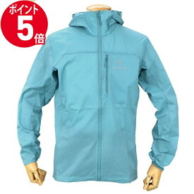 《ポイント5倍_21日23:59迄》ARC’TERYX アークテリクス スコーミッシュ フーディ ウィンドシェル ライトブルー X000007411 SOLACE